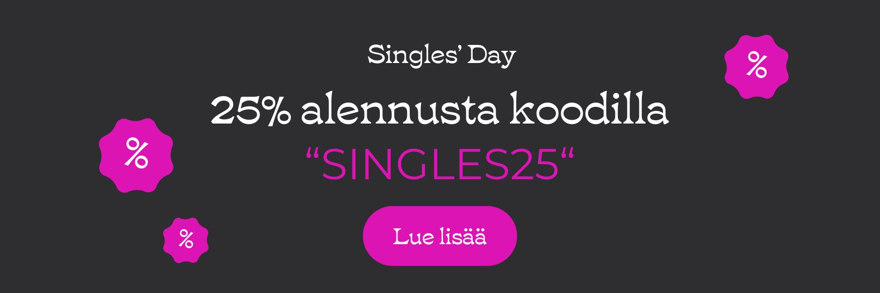 Singles Day 2025 -kampanja banneri.