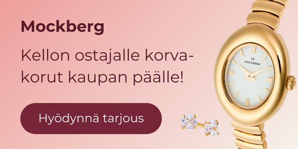 Mockberg-kellon ostajalle korvakorut kaupan päälle