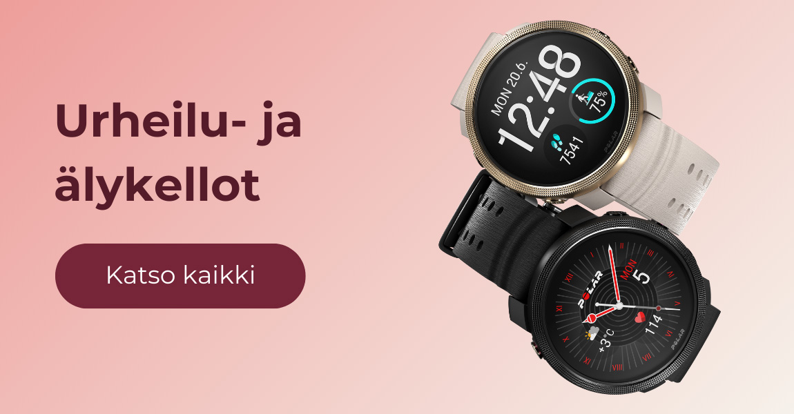 Laadukas valikoima urheilukelloja - katso koko valikoima