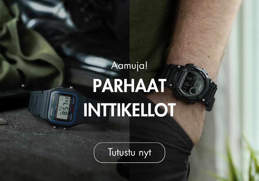 Valitse rymyämisen kestävä inttikello laajasta valikoimastamme