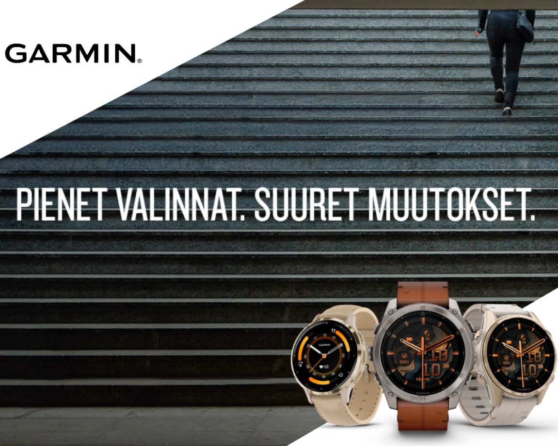 Garmin SmartWatch kampanja, muutos alkaa pienistä valinnoista