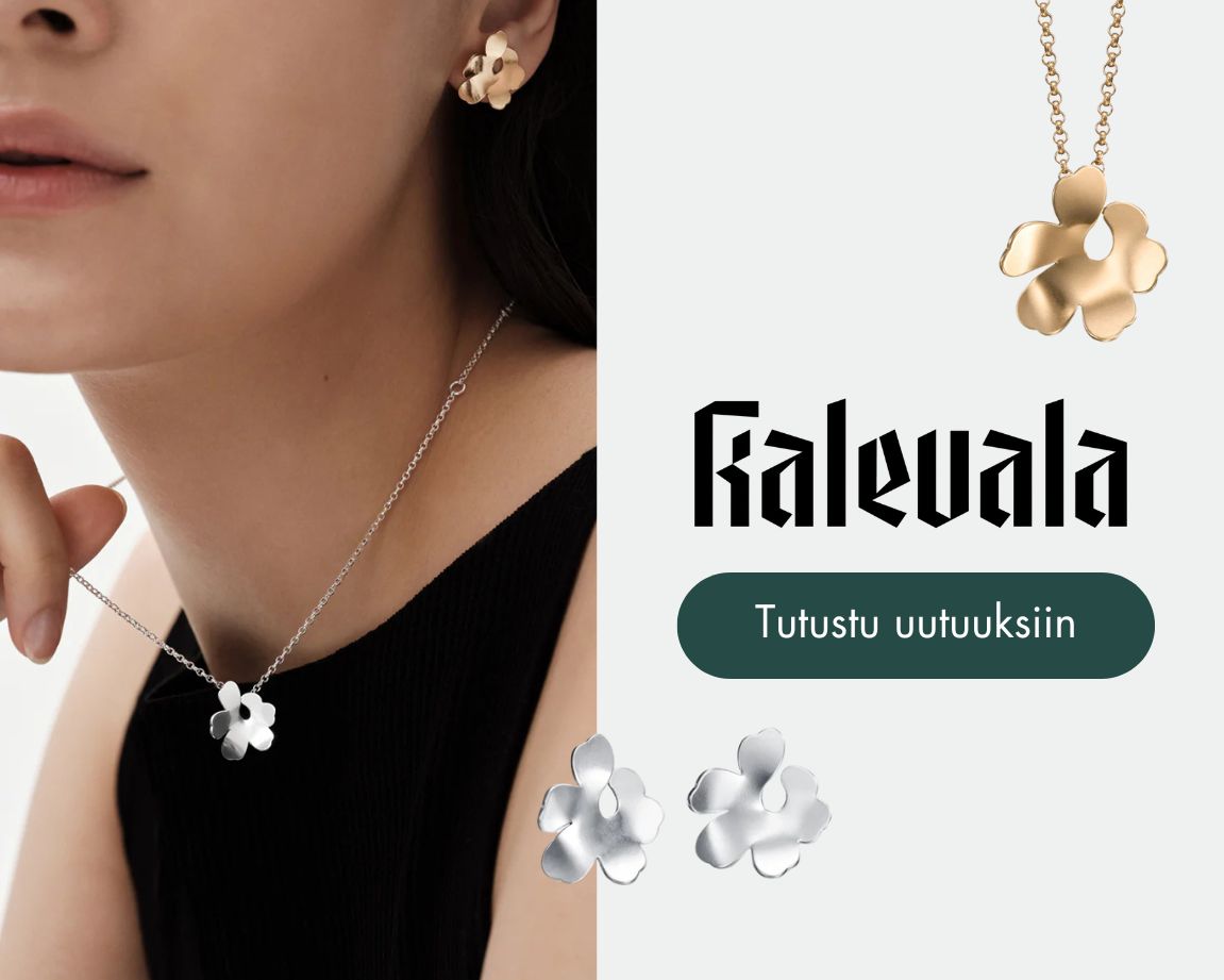 Upeat Kalevala X Marimekko Unikko -korut