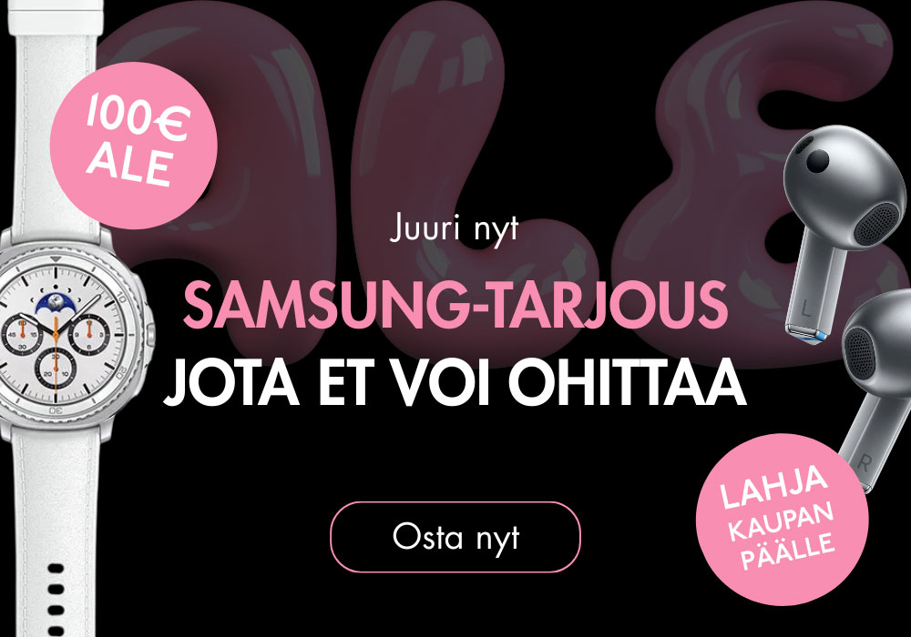 Samsung-kampanja - Osta Samsung Galaxy Watch8 Classic tai Ultra, saat Samsung Galaxy Buds3 Silver kaupanpäälle