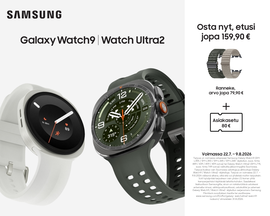 Samsung Galaxy Watch9- ja Galaxy Watch Ultra2 -älykellot