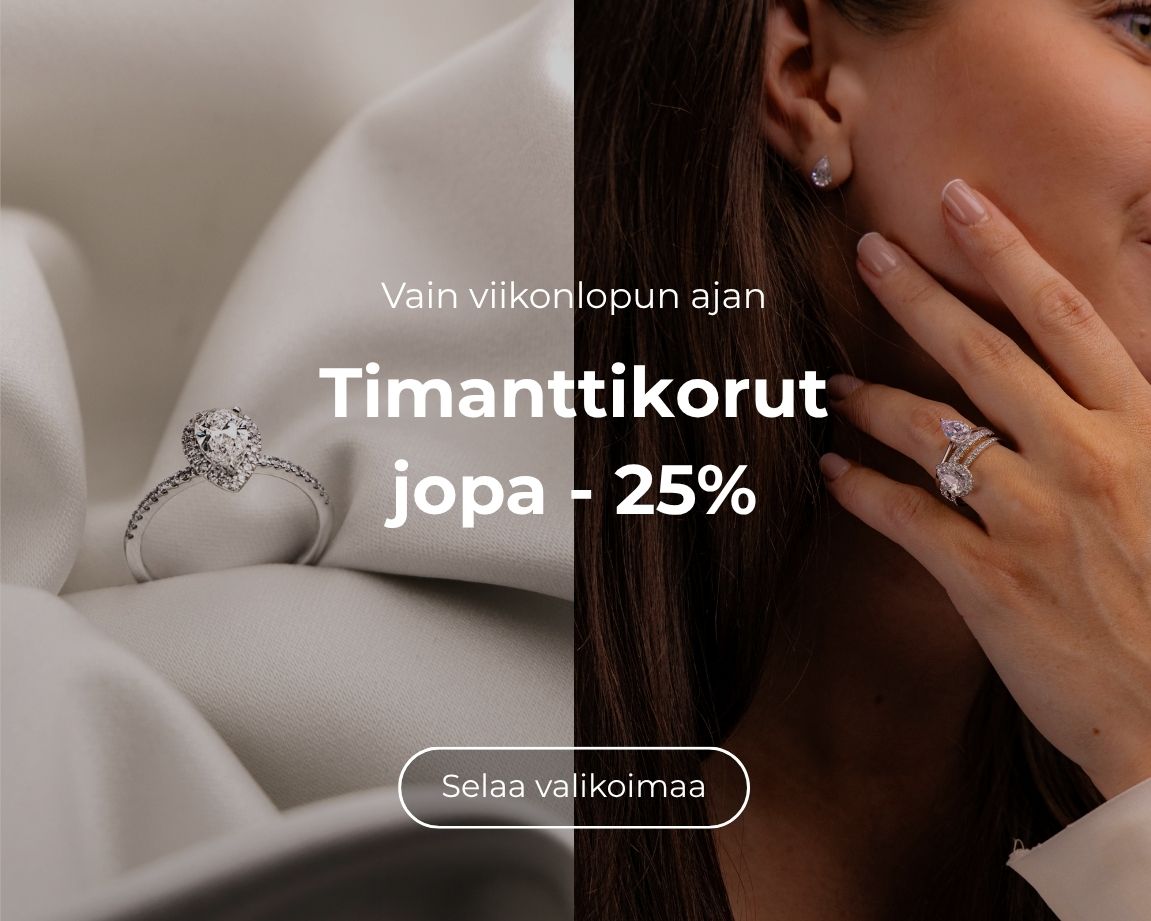 Timanttikorut jopa -25%