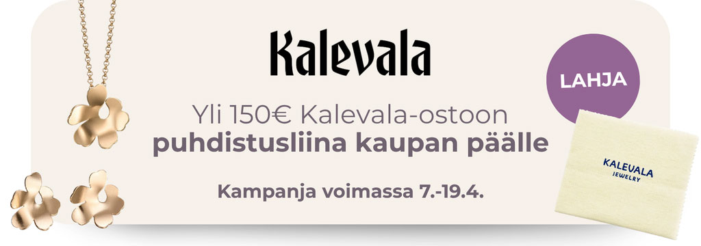 Kalevala puhdistusliina kaupan päälle yli 150 euron ostoksiin
