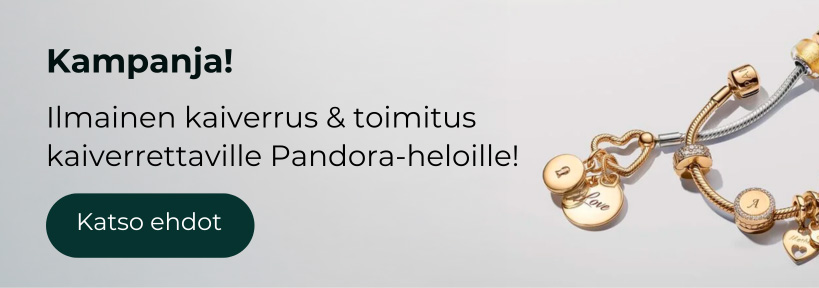 Pandora-kampanja: kaiverrettava hela ilmaisella toimituksella ja kaiverruksella