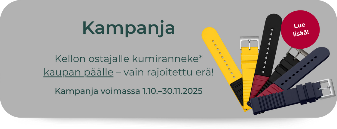 Victorinox-kampanjatarjous - ilmainen kumiranneke