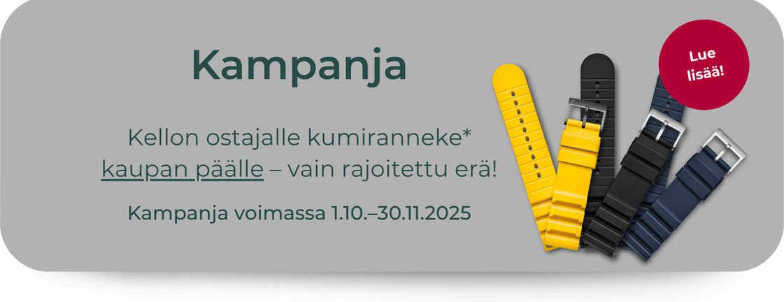 Victorinox-kampanjatarjous - ilmainen kumiranneke